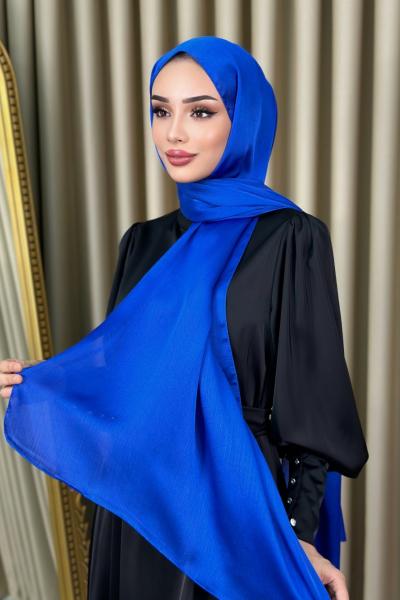 SAKS MAVİSİ ŞAL Saks Mavisi