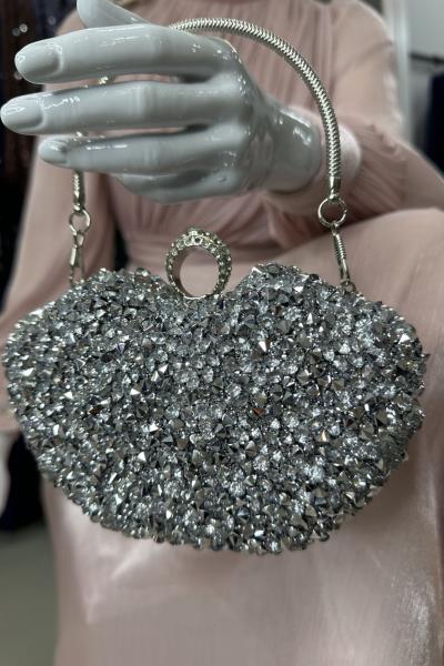 Mery Abiye Çanta Gümüş