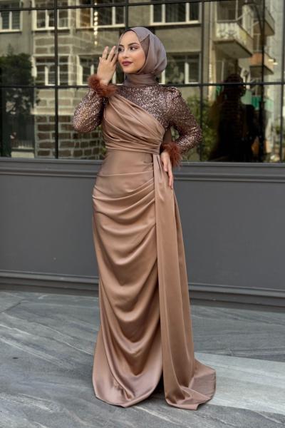 Efsane Tesettür Abiye Vizon