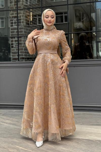 İrem Tesettür Abiye Gold