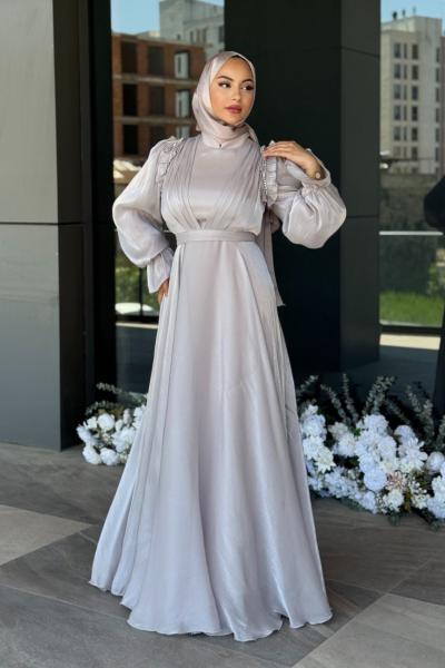 Dolunay Tesettür Abiye Vizon