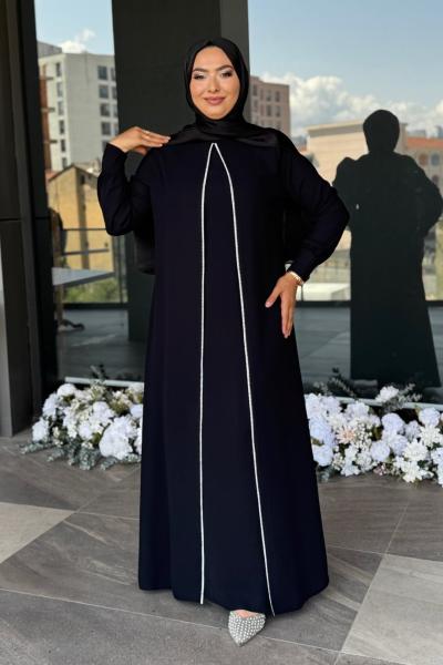 Sıla Tesettür Abiye Siyah