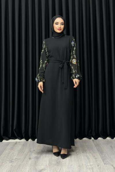 ASMİN ELBİSE Siyah