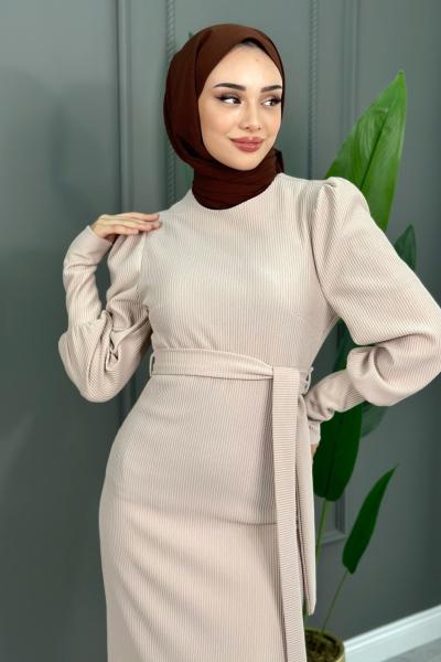 Oya Elbise Taş Rengi